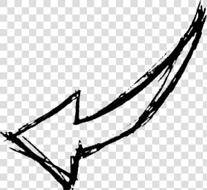 White Hand Drawn Arrows Png   Hand Drawn White Arrow Png  Transparent Png