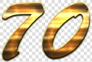 70 Number Golden Png   Transparent Number 70 Png  Png Download