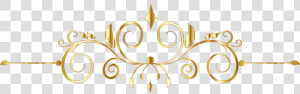 Flourish Divider Ornament Free Picture   Gold Decorative Ornaments Png Clip Art  Transparent Png