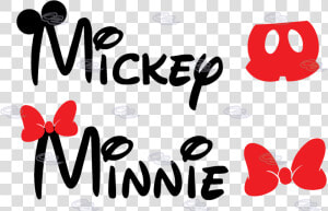 Mickey Mouse Ears Svg Letters   Mickey And Minnie Mouse Name  HD Png Download