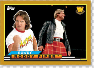 2018 Topps Wwe Heritage Rowdy Roddy Piper Big Legends   Tartan  HD Png Download