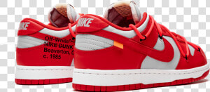 Off White X Nike Dunk University Red Outfit  HD Png Download