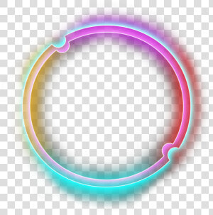  neon  halo  lights  blue  purple  circle  round  glitter   Circle  HD Png Download