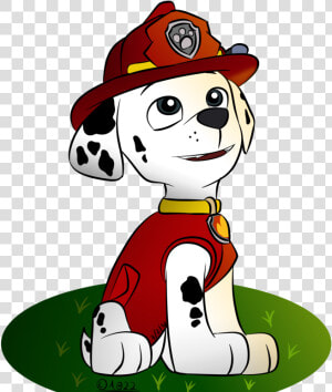 Marshall At Getdrawings Com   Paw Patrol Marshall Art  HD Png Download