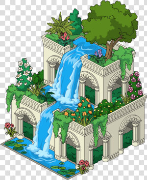 Download Building Hanging Gardens Of Babylon   Hanging Gardens Of Babylon Clear Background  HD Png Download