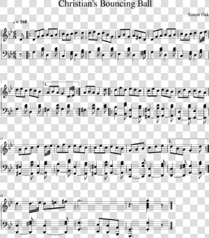 Christian S Bouncing Ball 1   Sheet Music  HD Png Download