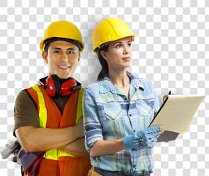 Interior Worker Png   Png Download   Construction Worker Men And Women Png  Transparent Png