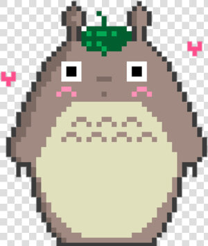 Totoro Pixel Girl Studioghibli Kawaii Kawai Tumblr   Pixel Art Hama Totoro  HD Png Download