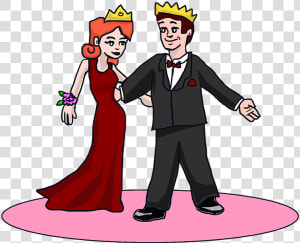 King And Queen Prom  HD Png Download