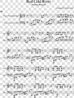 Red Cold River Sheet Music For Piano Download Free   Here Comes A Thought Piano Sheet Music  HD Png Download