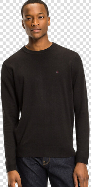 Tommy Hilfiger Cotton Crew Neck Sweater  HD Png Download