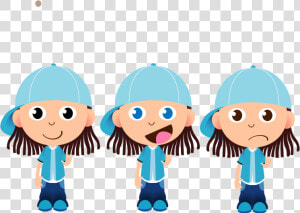 Cappy Boy Remix 3 Expressions   3 Boys Cartoon Png  Transparent Png