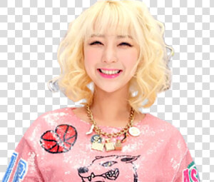 Sticker Kikoojap Kpop Exid Hyerin Sourit Sourire Smile   Blond  HD Png Download