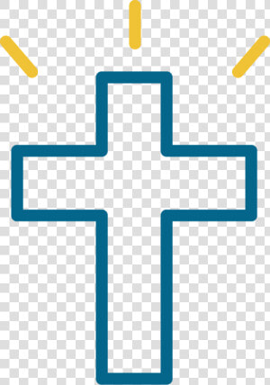 Christ centered Blue   Cross  HD Png Download