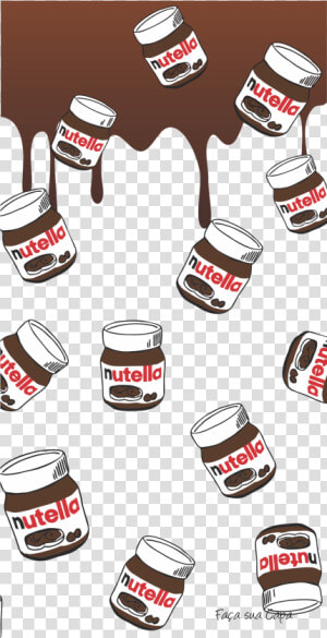 Nutella Cool Iphone Backgrounds  Iphone Wallpaper Food    Nutella Background  HD Png Download