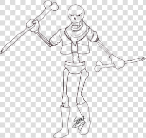 Coloring Book World   Underswap Papyrus Coloring Pages  HD Png Download