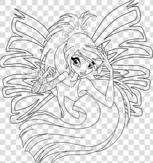 Winx Club Sirenix Coloring Pages   Winx Club Bloom Sirenix Coloring Pages  HD Png Download