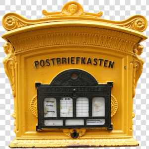 Post  Post Mail Box  Old  Yellow  Mailing  Letters   Boite Aux Lettres Allemande  HD Png Download