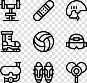 Sport Equipment   Hobbies Icons Png  Transparent Png