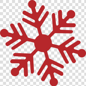 Cb Christmas Snowflake   Red Snowflake Svg Transparent  HD Png Download