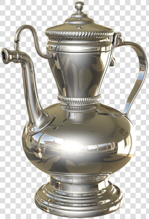 Vintage Oriental Pitcher  Chrome  Antique   Imagens De Jarras Cromadas  HD Png Download