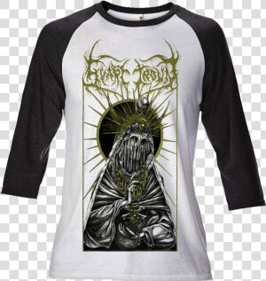 Image Of Santa Muerte Base Ball   Raglan Sleeve  HD Png Download