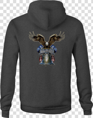 American Zip Up Hoodie Eagle Liberty Bell Hooded Sweatshirt   Chemise A Fleur Noir Manch Long Sorti Pour Garçon 2019  HD Png Download