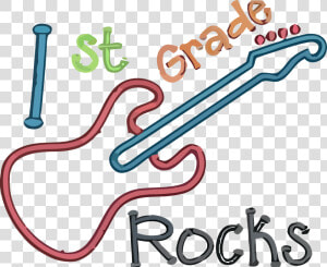 1st Grade Guitar Rocks Clipart Png   1st Grade Clip Art Free  Transparent Png