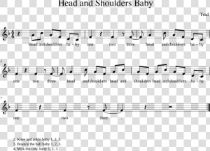 Head And Shoulders Baby Sheet Music For Piano Download   Sheet Music  HD Png Download