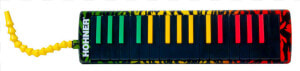 New Rasta Hohner Airboard 32 Key Melodica   Melodica Vert Jaune Rouge  HD Png Download