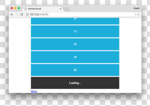 Infinite Scroll Loading   Infinite Scroll List  HD Png Download