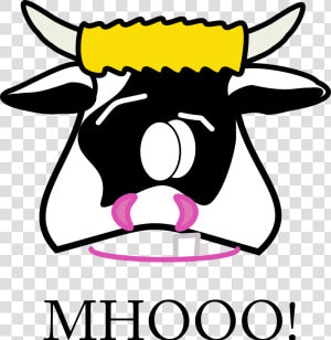 Mhooo Peterm   Animated Cow Face  HD Png Download