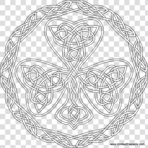 Transparent Ireland Clipart   Free Celtic Coloring Page  HD Png Download