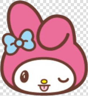 Sticker Emoji My Melody Clipart   Png Download   マイメロ 絵文字  Transparent Png