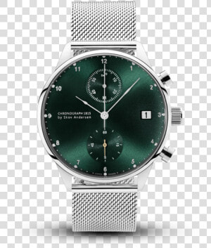 1815 Chronograph  Steel   Green Sunray   Vintage 1815 Chronograph Green  HD Png Download