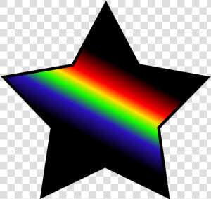 Star Rainbow Color Black Background Free Picture   Transparent Background Star Logo Png  Png Download