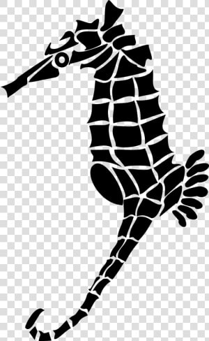 Stylized Seahorse Silhouette Clip Arts   Seahorse  HD Png Download