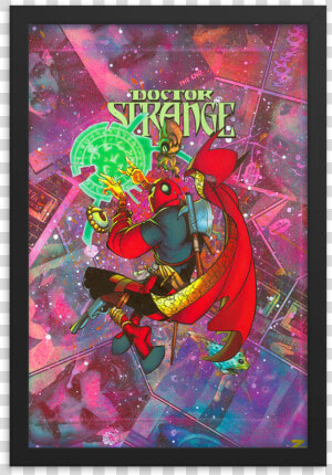 Deadpool Doctor Strange Variant Comic Canvas Framed   Painting  HD Png Download