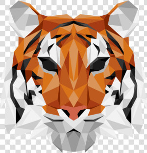 Geometric Tiger   Tiger Head Png Geometric  Transparent Png