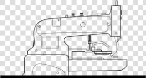 Sewing Drawing Machine   Technical Drawing  HD Png Download