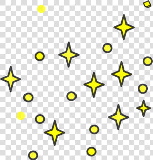 Stars Clip Art At   Starry Sky Clipart Black And White  HD Png Download