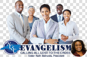 Ncsc Evangelism Banner   Business Team African American  HD Png Download