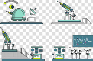 Observatory Telescope Vector Branding Retro Design   Cartoon  HD Png Download