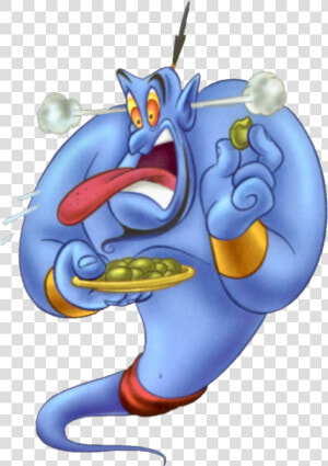 Transparent Spicy Png   Aladdin Genie Eating Food  Png Download