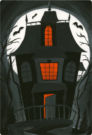 Haunted House Print  amp  Cut File  HD Png Download