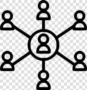 People Connection Svg Png Icon Free Download   Hub And Spoke Icon  Transparent Png