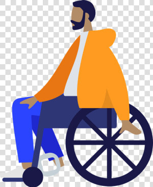 Humans  People  Wheelchair  Community  Person  Man  HD Png Download