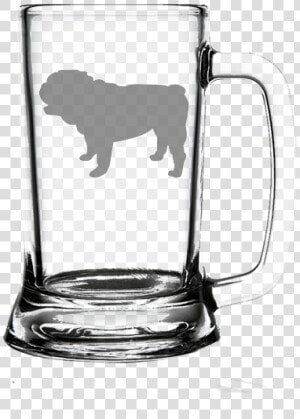 English Bulldog Dog 16oz   Happy Birthday Beer Glass  HD Png Download