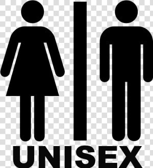 Unisex Bathroom Sign   Rotulos De Baños Damas Y Caballeros  HD Png Download