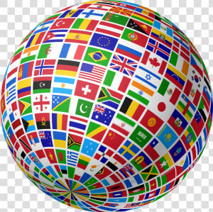 Transparent Background Globe Flags  HD Png Download